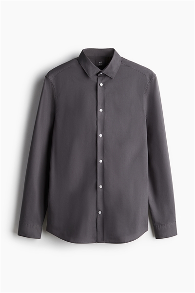 Рубашка Slim Fit с легкой глажкой 1242812007