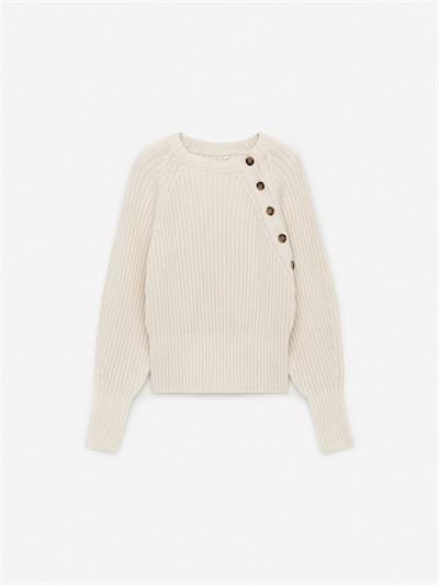 Джемпер из хлопка и шерсти 1267108001