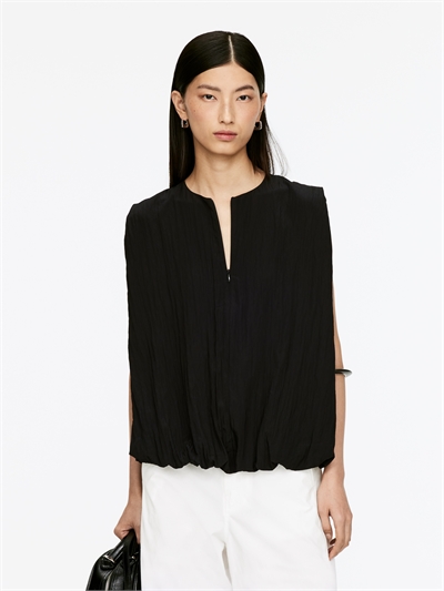 Топ с пузырчатым подолом 1302467001