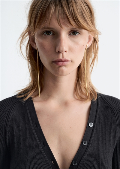 Серьги-каффы на длинной цепочке 1296655003