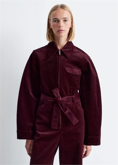 Вельветовый комбинезон с поясом 1303670001