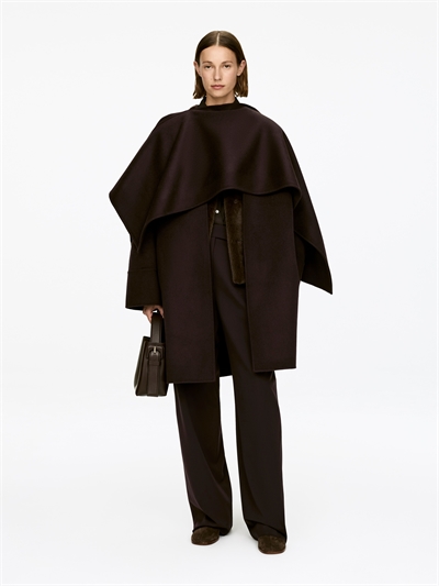 Пальто с накидкой-дублерином 1304879001