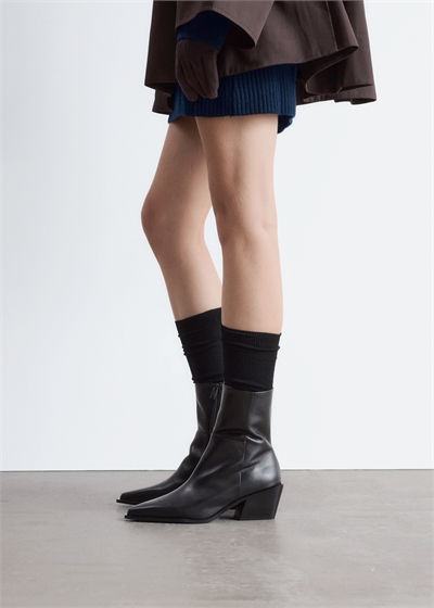 Ковбойские сапоги из гладкой кожи 1244083001