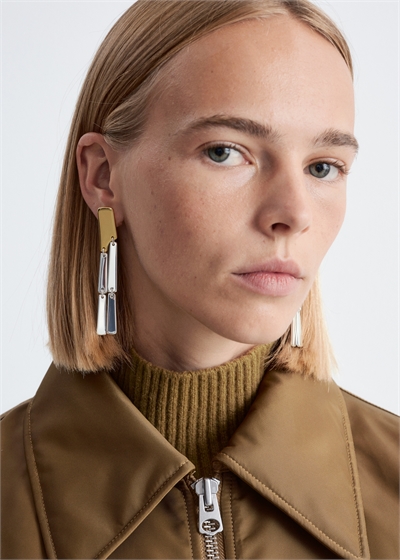 Двухцветные серьги-подвески 1296650001