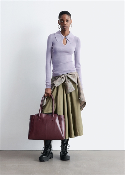 Топ с воротником "замочек 1259895007