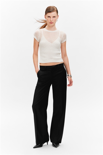 Костюмные брюки с низкой посадкой 1301876002