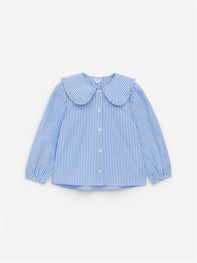 Блузка с воротником с оборками 1247858002