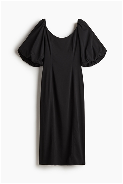 Платье с воздушными рукавами 1256976001