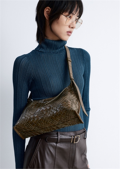 Сумка Crossbody из переплетенной кожи 1290996005