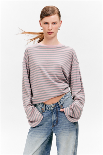 Хлопковая футболка с длинными рукавами 1297679003