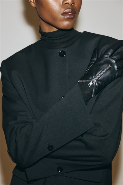 Блейзер без воротника 1297480001