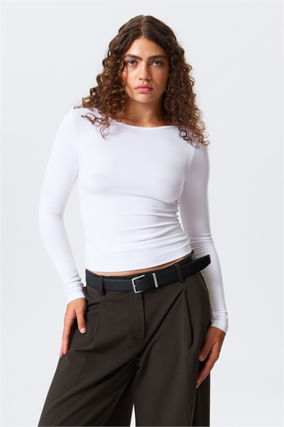 Топ с глубокой спиной и длинными рукавами 1305067003