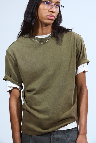 Хлопковая футболка расслабленного кроя с короткими рукавами 1285914007