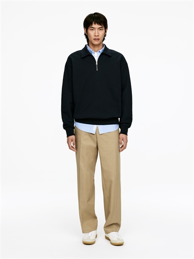 Приталенные хлопковые брюки 1293675001