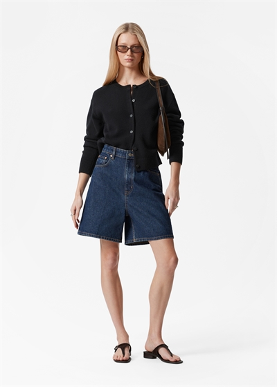 Джинсовые шорты с широкими ногами 1272733002