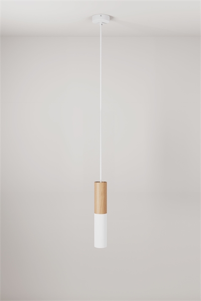 Подвесной светильник из дерева и металла с точечным освещением 1229763002