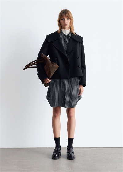 Двубортный пиджак из шерсти 1289061001