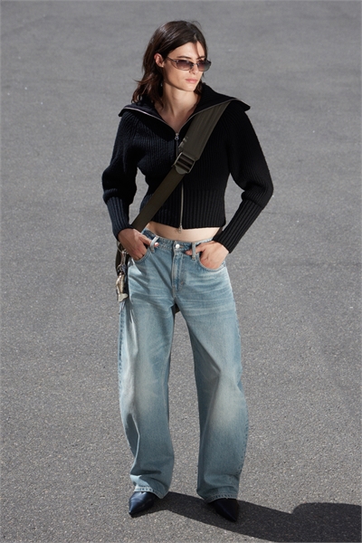 Кардиган на молнии с ребристой отделкой 1303830001