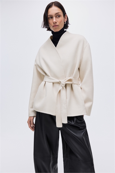 Пальто ручной работы из шерстяной смеси 1307553002