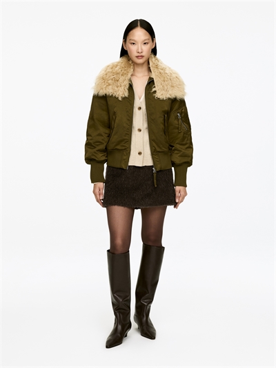 Юбка из микса шерсти и альпаки 1298289001