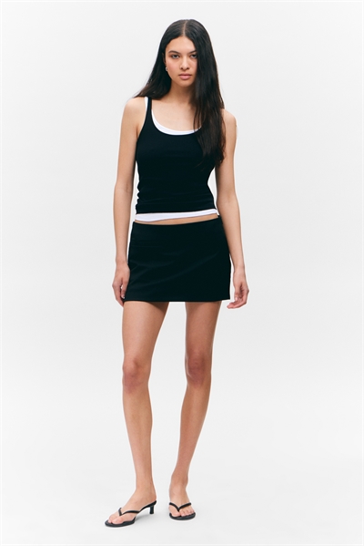 Костюмная юбка мини с низкой талией 1273439003