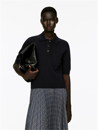 Хлопковая футболка поло 1281821003