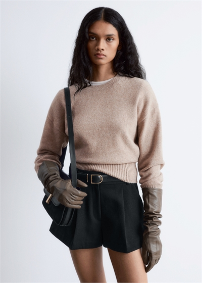 Джемпер из расслабленного трикотажа 1089897004