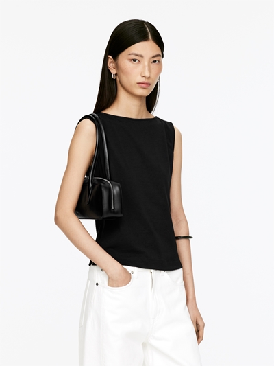 Майка с вырезом лодочкой 1285399004