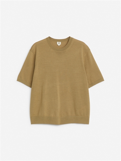 Вязаная футболка из мериносовой шерсти 1236180003