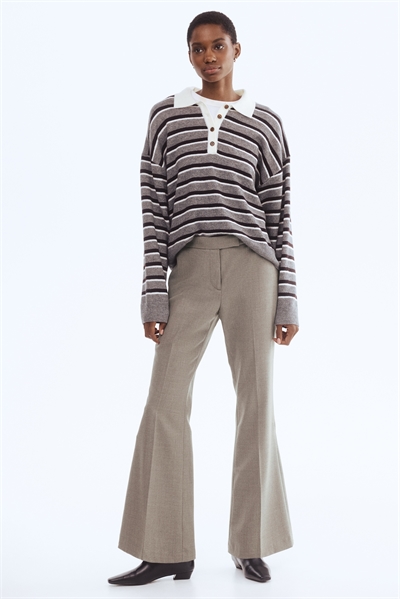 Расклешенные брюки из шерстяной смеси 1302425003