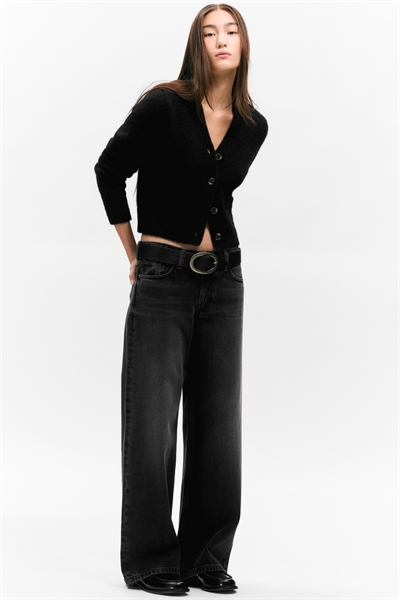 Ребристый кардиган с V-образным вырезом 1304773005