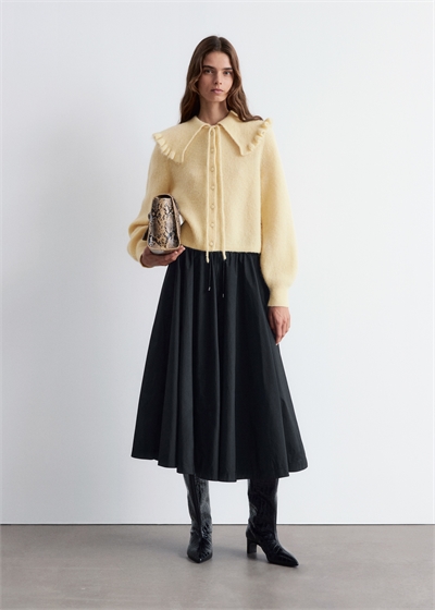 Кардиган из смеси альпаки и мериносовой шерсти 1289266001