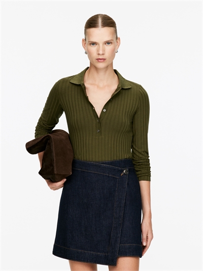 Рубашка-поло с широкими ребрами 1308103001