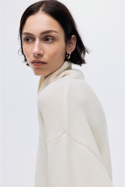 Джемпер с вырезом поло из кашемира 1253448007