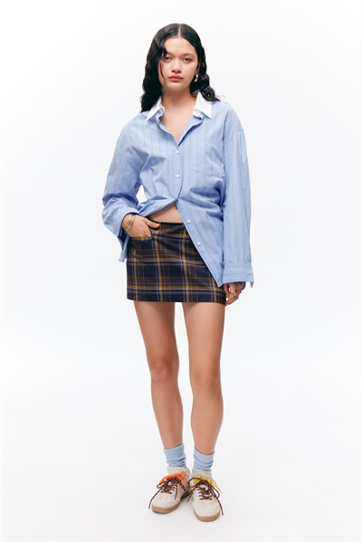 Рубашка из поплина с длинными рукавами в стиле оверсайз 1274236002