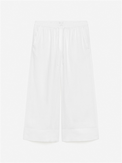 Льняные брюки кроп 1276332001