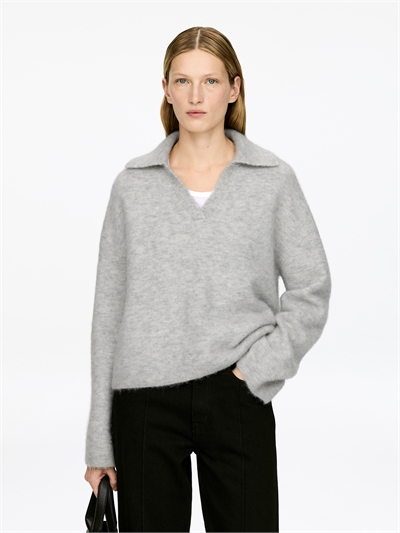 Джемпер из смеси альпаки и шерсти 1294659002