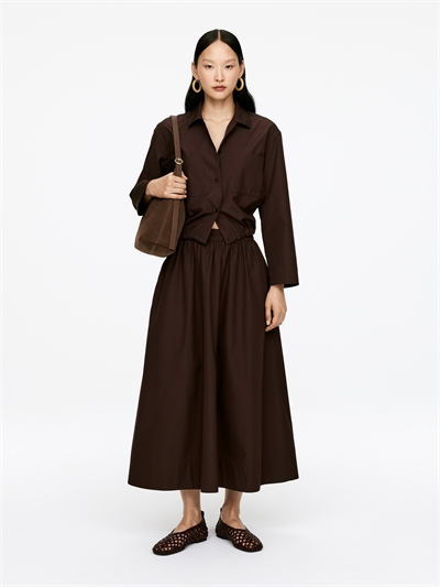 Юбка из хлопкового поплина 1303334001