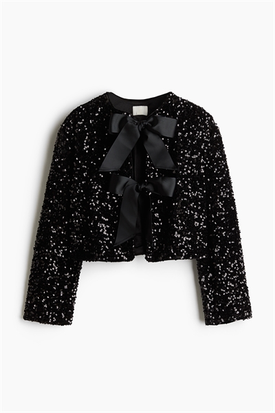 Жакет с бантом спереди 1258249002