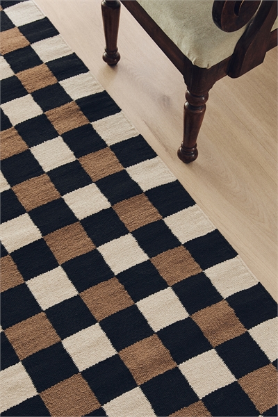 Хлопковый беговой ковер в клетку 1288895001