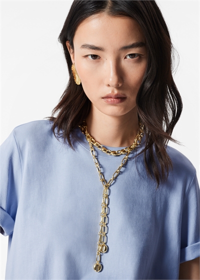 Смелое ожерелье из многослойных цепей 1239465001