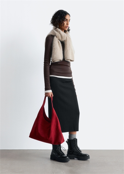 Вязаная юбка-карандаш миди 1315976001