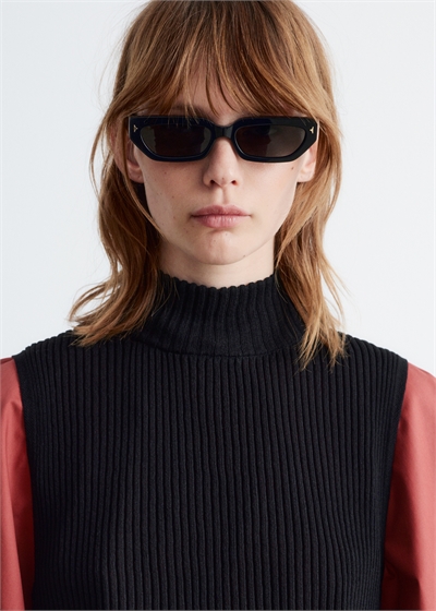 Полупрозрачный джемпер с воротником 1237500001