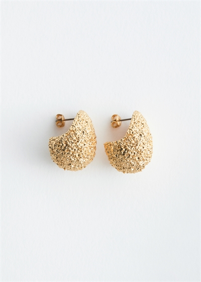 Серьги с текстурированным куполом 1298436001