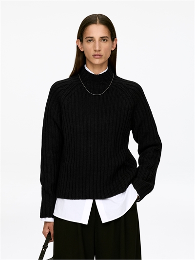 Вязаный джемпер в рубчик 1235700003