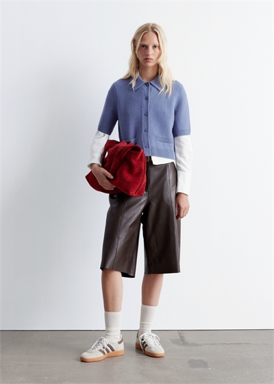 Вязаный кардиган с короткими рукавами 1284898003