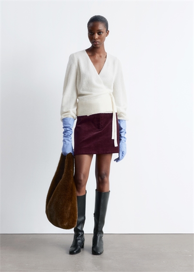 Кардиган из мохеровой смеси 1187828019