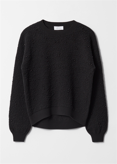 Джемпер из фактурного жаккардового трикотажа 1261525001