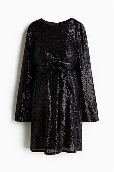 Платье MAMA с завязывающимся поясом с блестками 1242471001