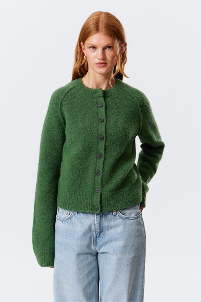Мягкий облегающий кардиган из шерстяной смеси 1294755002